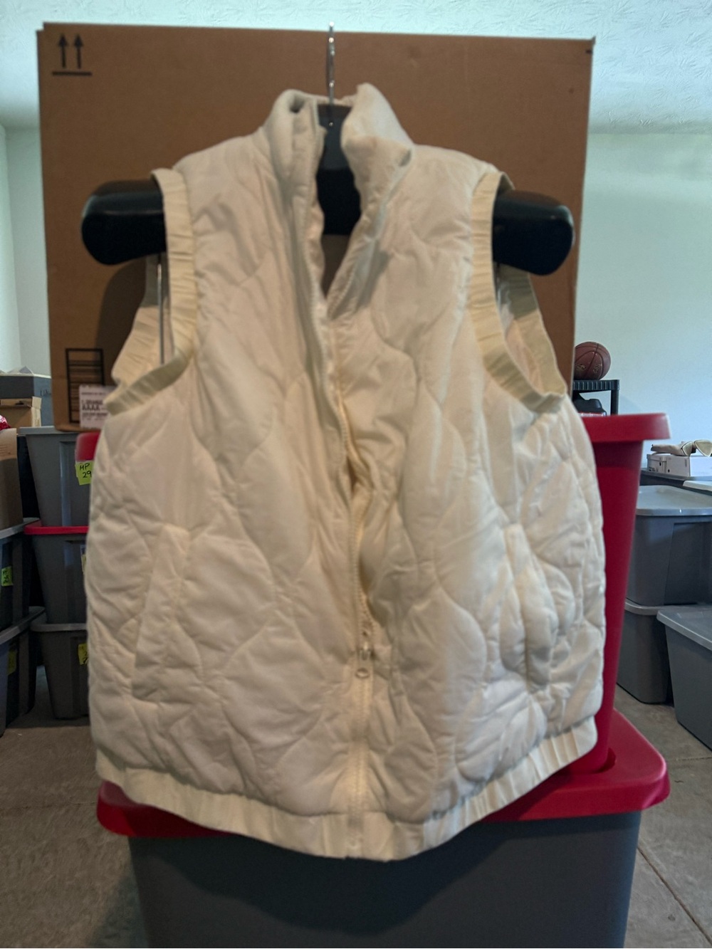 Freestyle Cream Quilted Puffer Vest p51